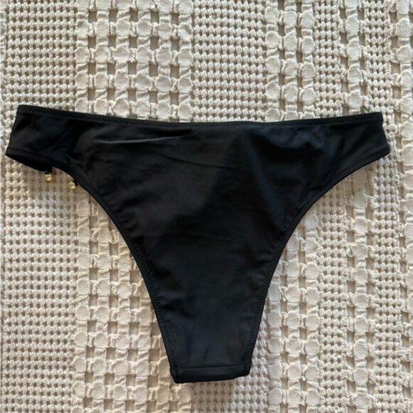 NEW Aerie Black Cheeky Bikini Bottom Size S - Picture 2 of 4